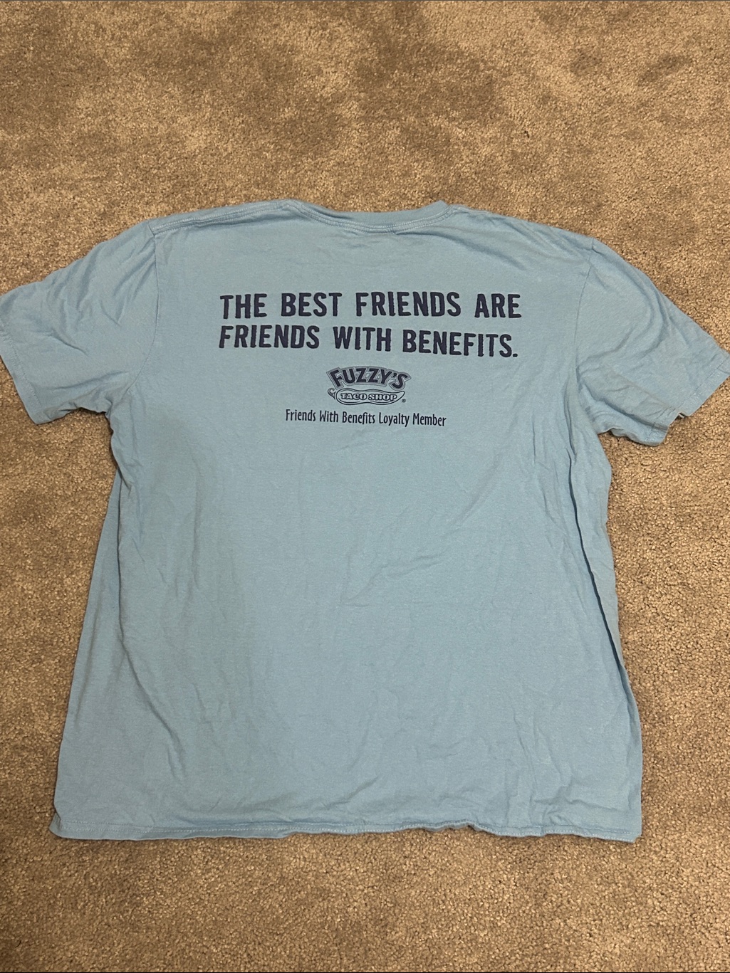 Light Blue Graphic Tee  Friends With Benefits
